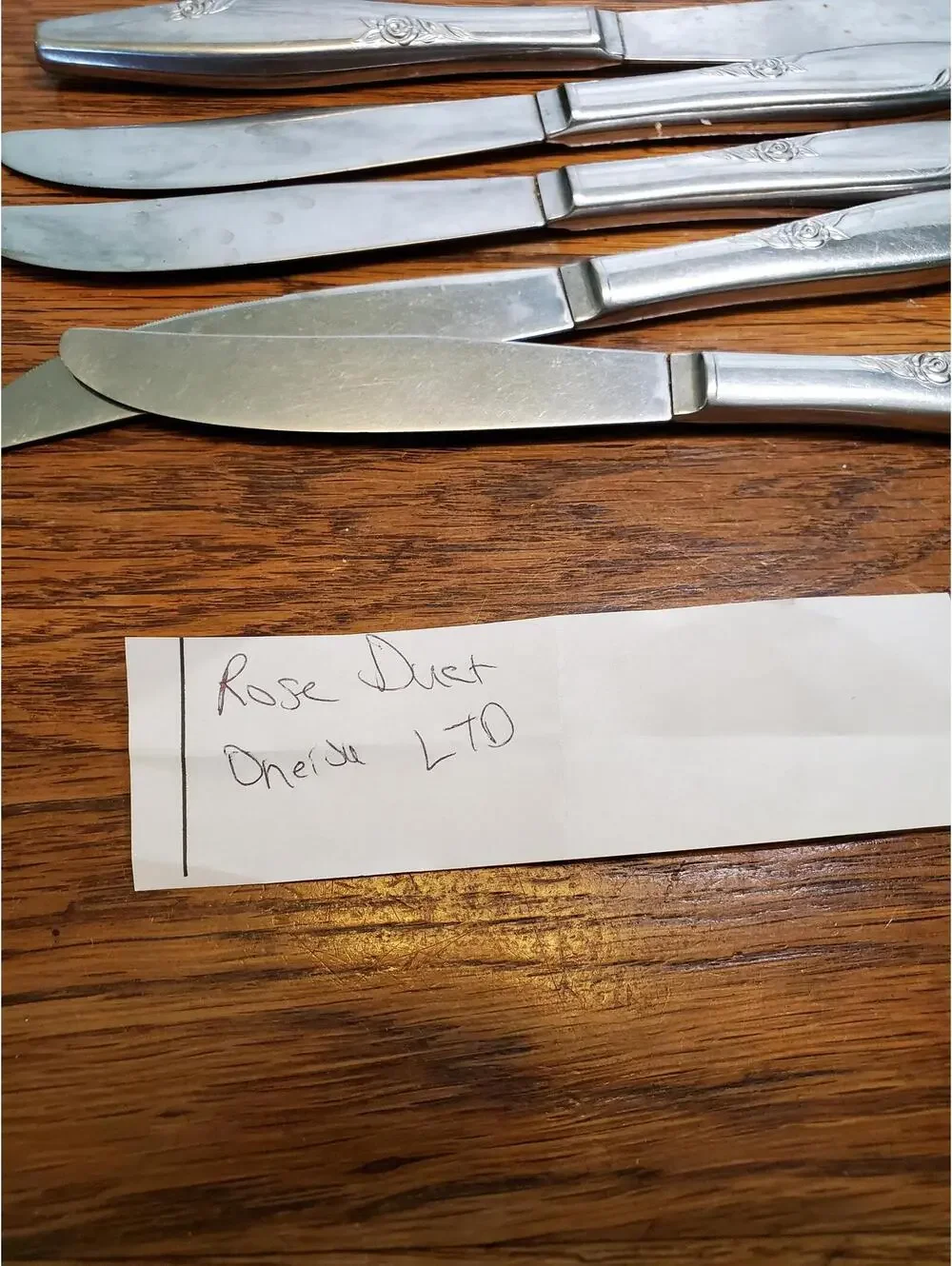 Rose duet, Oneida, Stainless flatware, 19 pieces, Silverware, mcm